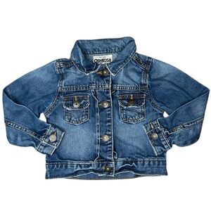 OshKosh B'gosh Blue Jean Denim‎ Trucker Jacket 4t Girl's